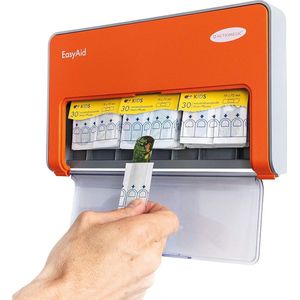 SHOP YOLO - Pleisterdispensers - Inclusief 90 pleisters voor scholen en kleuterscholen - Oranje