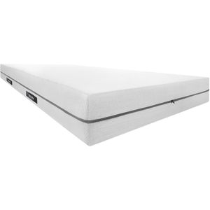 tectake® Matras Sky - 90 x 200 cm - Eenpersoons Matras van Comfortschuim - Met 2 hardheidsgraden - H2 en H3 - Inclusief Wasbare Hoes van Ademend 3D-meshweefsel - 18 cm dik