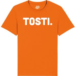 Tosti - Snack Outfit - Grappige Eten En Snoep Spreuken en Teksten Cadeau - Dames / Heren / Unisex Kleding - Unisex T-Shirt - Oranje - Maat L