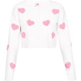 myMo - Vest - Korte Vestje - Zacht Tricotstof - Hartjespatroon