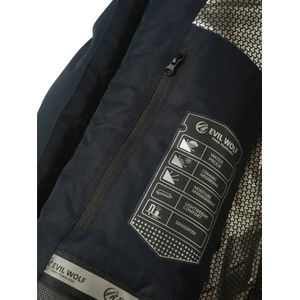 Nivard Skipak - SkiBroek - Skijas - Ski Suit - Wintersport - Heren - Winter - Warm Fleece - Marineblauw - Maat M