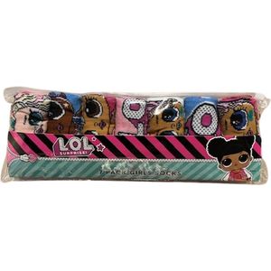 LOL Surprise sokken set meisjes - Roze / Multicolor - Polyester / Katoen / Viskose / Elastaan - Maat 23-26 - Set van 7 paar sokken