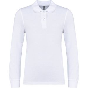 Kariban Kinderpolo lange mouwen K269 - White - 10/12 Y (10/12 ans)
