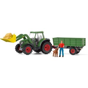 Schleich FARM WORLD - Tractor met Aanhanger - 42608