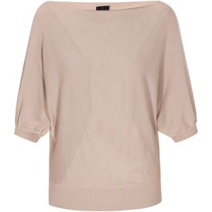 DreiMaster - Klassik - Trui - Donkerbeige - Vleermuismouwen - Pofmouwen