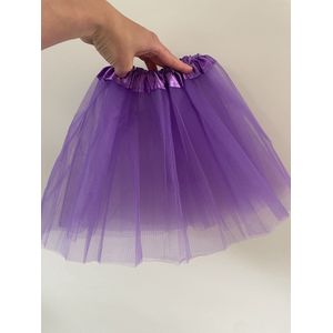 Tule tutu rok meisje - paars - prinses - verkleden - ONE SIZE 2-8 jaar