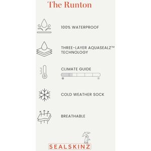 Waterdichte Halflange Sokken voor Koud Weer met Hydrostop