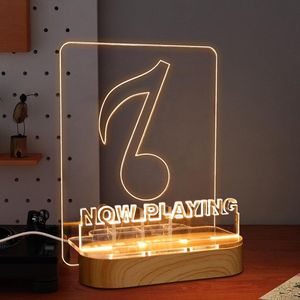 Platenspeler Meubel - Vinylplatenstandaard lichtgevende display met LED-verlichting en USB-voeding