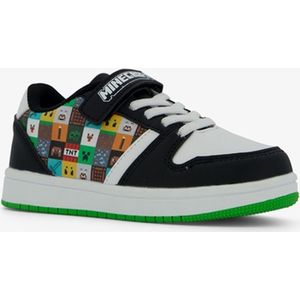 Minecraft jongens sneakers zwart wit - Maat 28