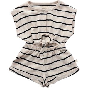 Your Wishes Stripes Front Tie Playsuit Jumpsuits Meisjes - Ecru - Maat 98