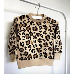Sweater - panterprint - maat 92/4T