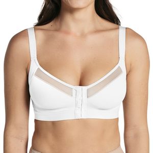 Corrigerende BH met Voorsluiting - Maat S - Wit - Corrigerende BeHa Met Push Up - Beugelloze Bh - Post Operatieve BH - Magic Bra - Comfort BH - Ondersteunende BH - Beha Dames