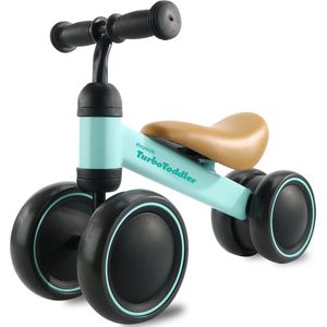 LifeGoods TurboToddler Loopfiets - Speelgoed Vanaf 1 jaar - Kinderstep - Mintgroen