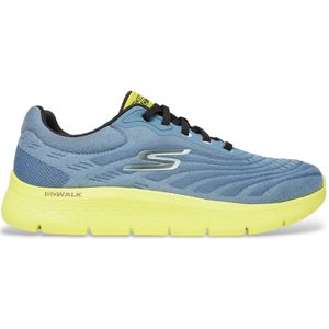 Fitness-schoenen - Lichtblauw/geel - Vetersluiting - Laag