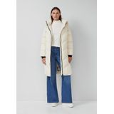 s.Oliver RED LABEL - Gewatteerde Lange Jas - Effen - Dames - Met Capuchon