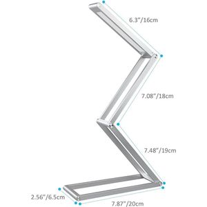 Led-bureaulamp, bureaulamp - Oogbeschermende LED Lamp - Bespaar ruimte20.3D x 7.6W x 3.8H centimetres