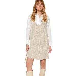 Trendyol Stone Mini Haar Gebreid Vestjurkje Twoaw24El00097