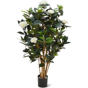 Camelia Japonica deluxe kunstplant 100cm - creme