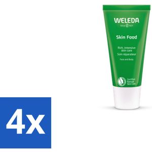 WELEDA - Crème - Skin Food - Droge huid - 30 ml - Voordeelverpakking - 4 stuks