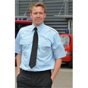 Heren Pilot Shirt 10 Stuks - Overhemd - Korte Mouw - Licht Blauw - L/XL (41/42)