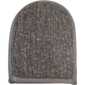 Luxe Natuurlijke Scrub Handschoen - Charcoal - Bamboo & Linnen - Biologisch Afbreekbaar
