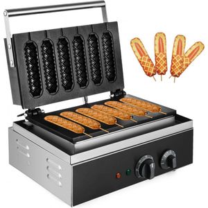 Bubble Wafelijzer Egg Waffle Maker Elektrische Wafelijzer 6wafels Per Keer