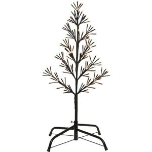 Lumineo alternatieve kerstboom zwart 230 LED lampjes classic warm 5 x 61 x 108 cm