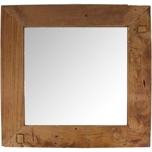 DKNC - Spiegel Salvador - Hout - 58x58x4.5cm - Natuurlijk