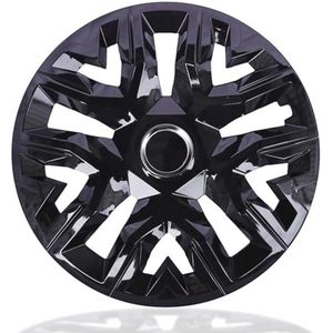 Wieldoppen 16 inch voor stalen velgen - Set van 4 - Zwart