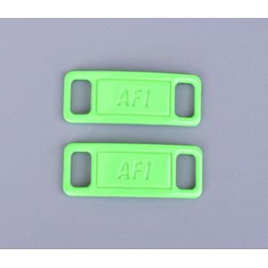 AF1 Sneaker Tags Neon Groen| Metaal | Schoenaccessoires - Schoenveters