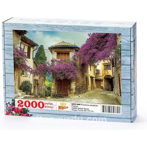 Provence Straten - Frankrijk | Houten Legpuzzel | 2000 Stukjes | King of Puzzle | 88 x 59 cm