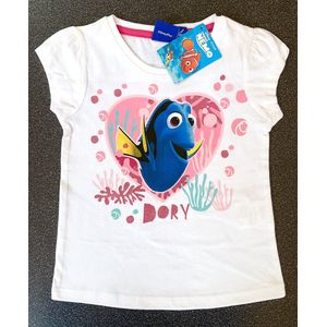 Disney T-Shirt Finding Nemo - Dory - Wit - Maat 116