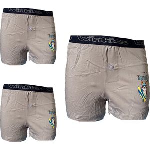 Embrator jongens Boxershort Loose Fit 3-stuks grijs 128/134