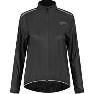 Rogelli Essential Regenjas - Fietsregenjack - Dames - Zwart - Maat XS