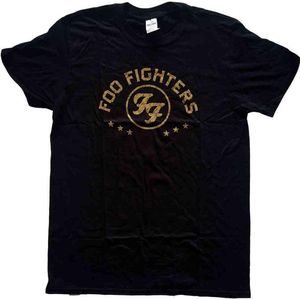 Foo Fighters - Arched Star - T-shirt - Zwart - 100% Katoen