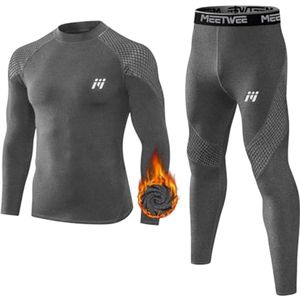 Heren Thermisch Ondergoed - Ademend en Warm Winterset voor Skiën en Sport