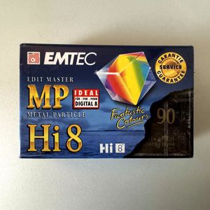 EMTEC BASF Edit Master MP 90min Hi8 Cassette Tape f/ Video Camera Camcorder