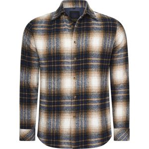 Mario Russo Overshirt - Overhemd Heren - Vest - 100% Katoen - L - Bruin