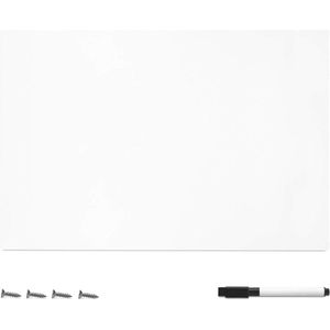 40x60 cm magnetisch whiteboard Metaal uitwisbaar met zwarte marker montageset om op te hangen