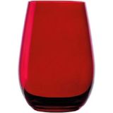 Stölzle - Elements - Drinkglazen - Rood - Set van 6 - 465 ml - Kristallen, Schokbestendig, Vaatwasserbestendig