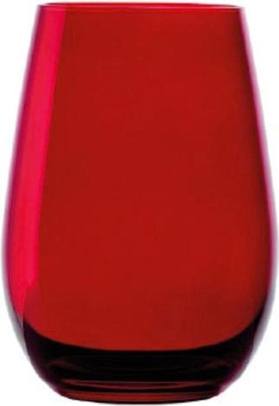 Stölzle - Elements - Drinkglazen - Rood - Set van 6 - 465 ml - Kristallen, Schokbestendig, Vaatwasserbestendig