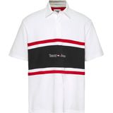 Tommy Jeans Clbk Linear Rugby Korte Mouw Poloshirt