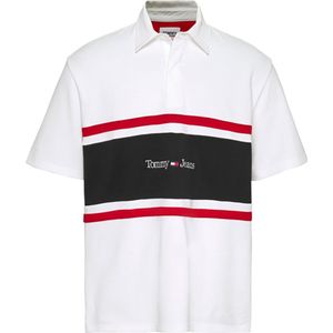 Tommy Jeans Clbk Linear Rugby Korte Mouw Poloshirt