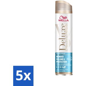 Wella – Deluxe Volume & Protection – Haarspray – 250 ml - Bulkverpakking - 5 stuks