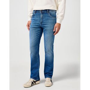Wrangler - Texas - Spijkerbroek - Blauw - Rechte Pijp - Normale Pasvorm