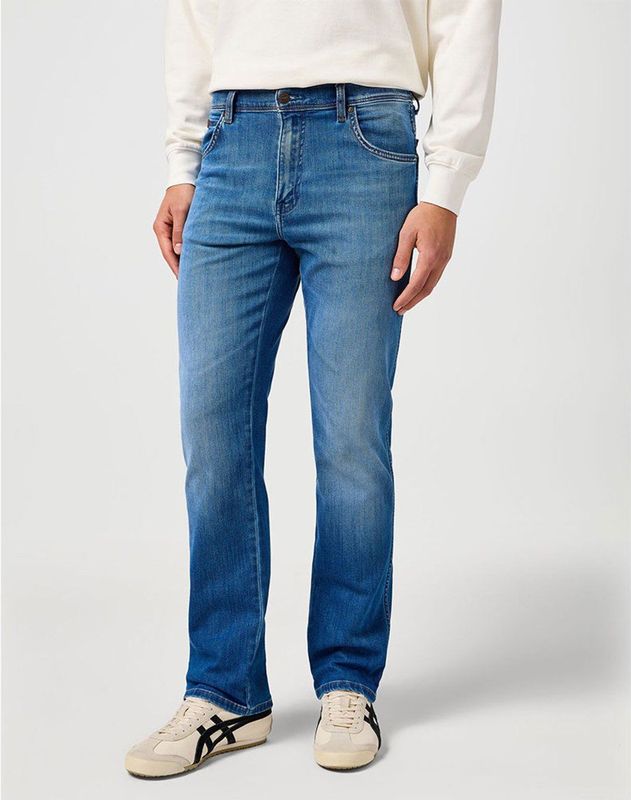 Wrangler - Texas - Spijkerbroek - Blauw - Rechte Pijp - Normale Pasvorm