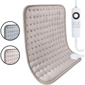 STAUS&BACH HeatMat - Elektrisch warmtekussen (100W) met 6 warmtestanden en timer (30, 60 en 90 minuten) - Wasbaar - 30 x 40 cm fleece heating pad - Verwarmingskussen voor nek, schouder, rug, buik (Periods) en voeten - Dusty Pink