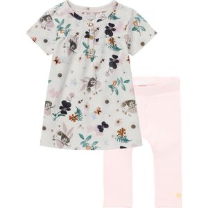Noppies - kledingset - 2 delig - jurk Malartic gebloemd - legging Montaque Primerose pink - Maat 56