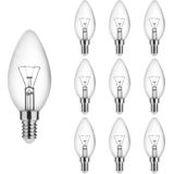Technik E14 Gloeilamp - Extra Warm Wit - 25W - 160lm - Kaarslamp B35 - 10 stuks