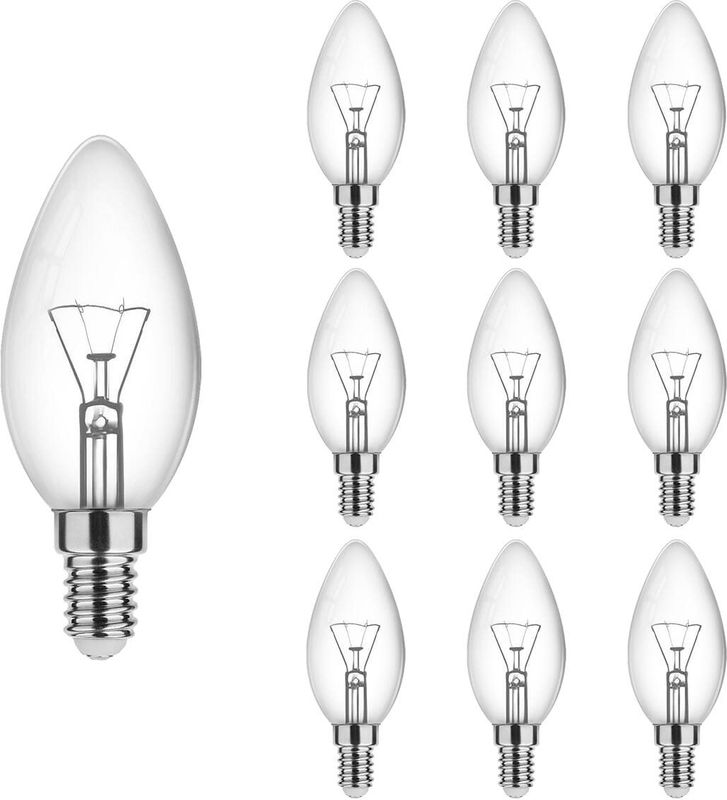 Technik E14 Gloeilamp - Extra Warm Wit - 25W - 160lm - Kaarslamp B35 - 10 stuks